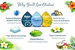 Collection de l'île – Voiture Air Freshener 3-Pack-de-voiture, Océan Breeze & Parfums d'agrumes • Refroidisseurs en papier suspendu pour voitures & petits espaces