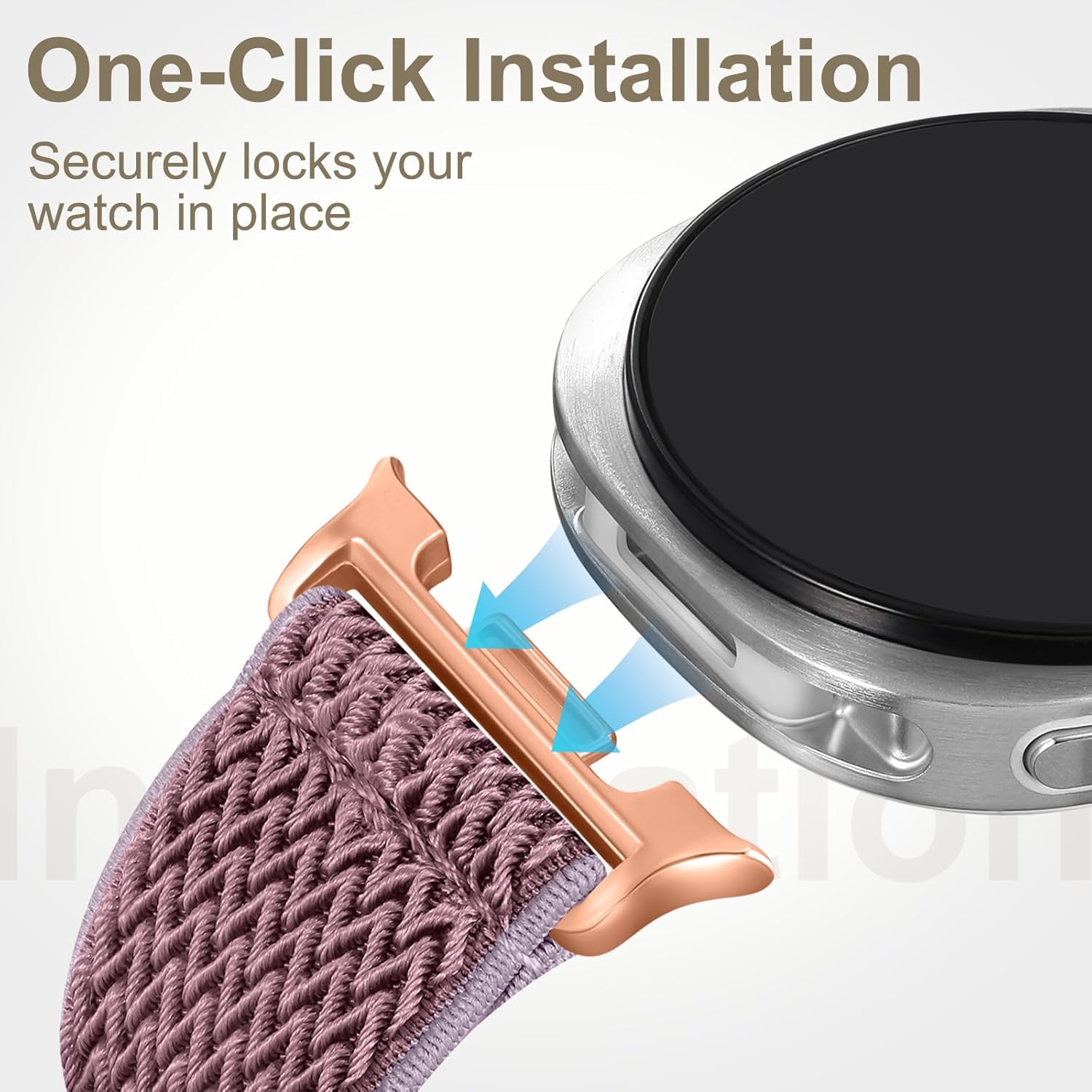 8-Pack Braided Stretchy Band Compatible with Samsung Galaxy Watch 8 Band 40mm 44mm, Samsung Galaxy Watch 8 Classic 46mm for Women Men, Soft Nylon Fabric Adjustable Replacement Loop Sport Straps(Not Waterproof) - Image 4