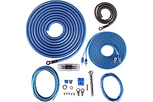 SKAR Audio 1/0 Gauge CCA SKAR0ANL Complete Amplifier Installation Wiring Kit