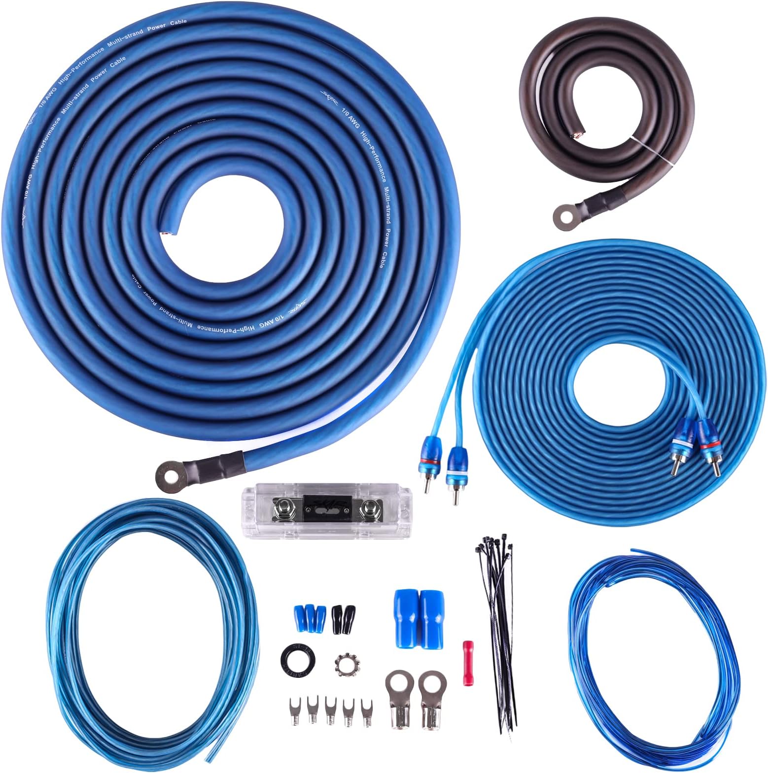 1/0 Gauge CCA Complete Amplifier Installation Wiring Kit, SKAR0ANL-CCA