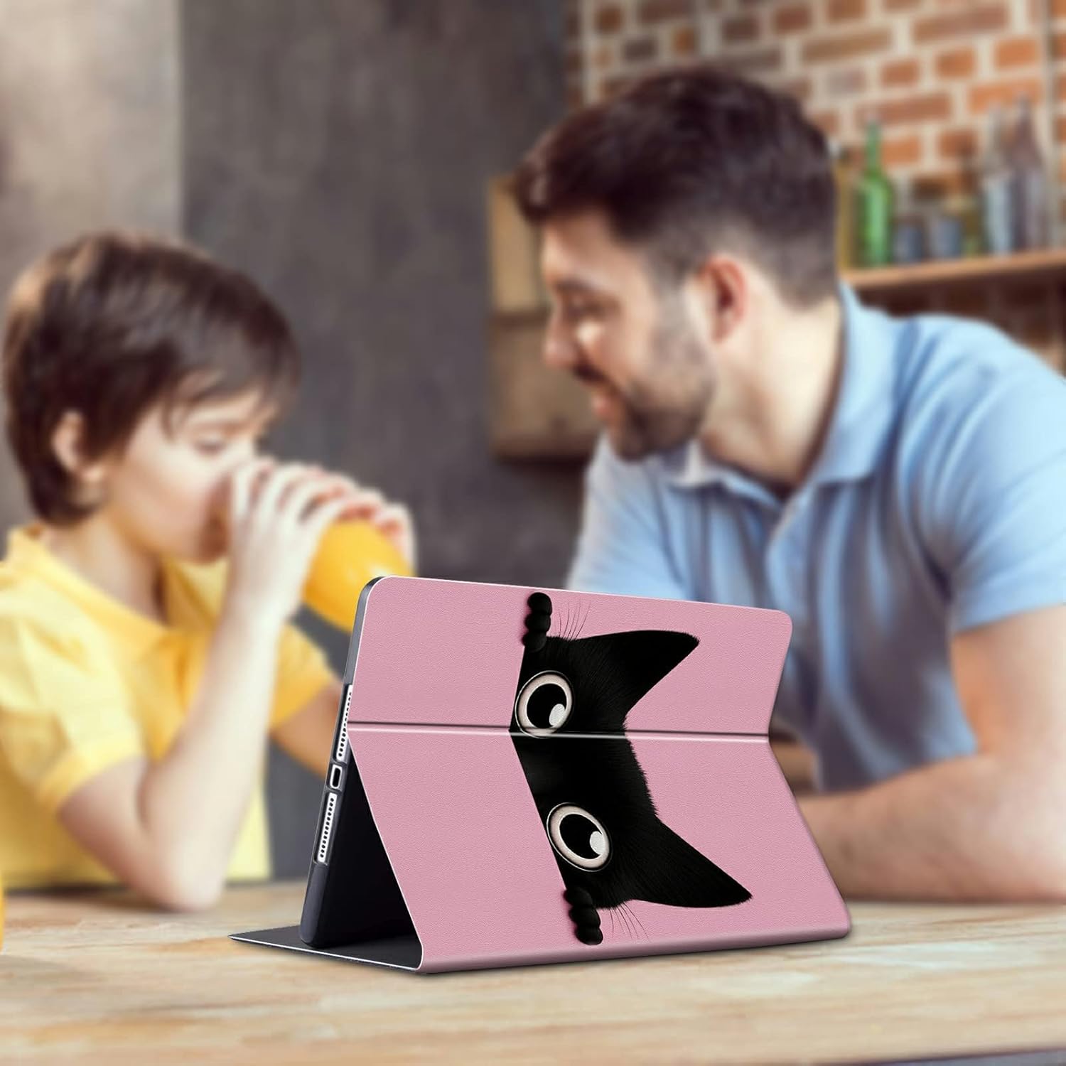 Case for 6.8 inch Kindle Paperwhite 11th Generation 2021/Kindle Paperwhite Signature Edition Lightweight Protective PU Leather Smart Stand Cover with Auto Wake Sleep - Cute Cat