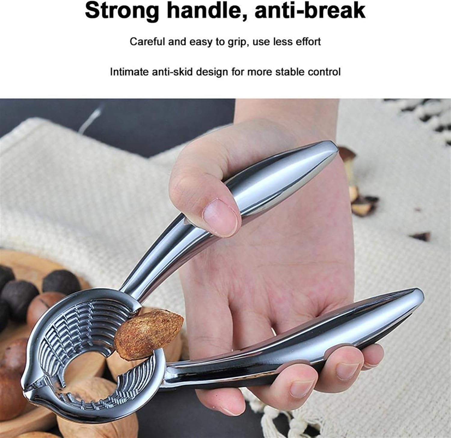 Nut Crackers Heavy Duty Walnut Cracker Plier Opener Walnut Hazel Filbert Nut Kitchen Crack Almond Nutcracker Sheller Clip Tool Nutcrackers/Walnut Cracker (Brass)