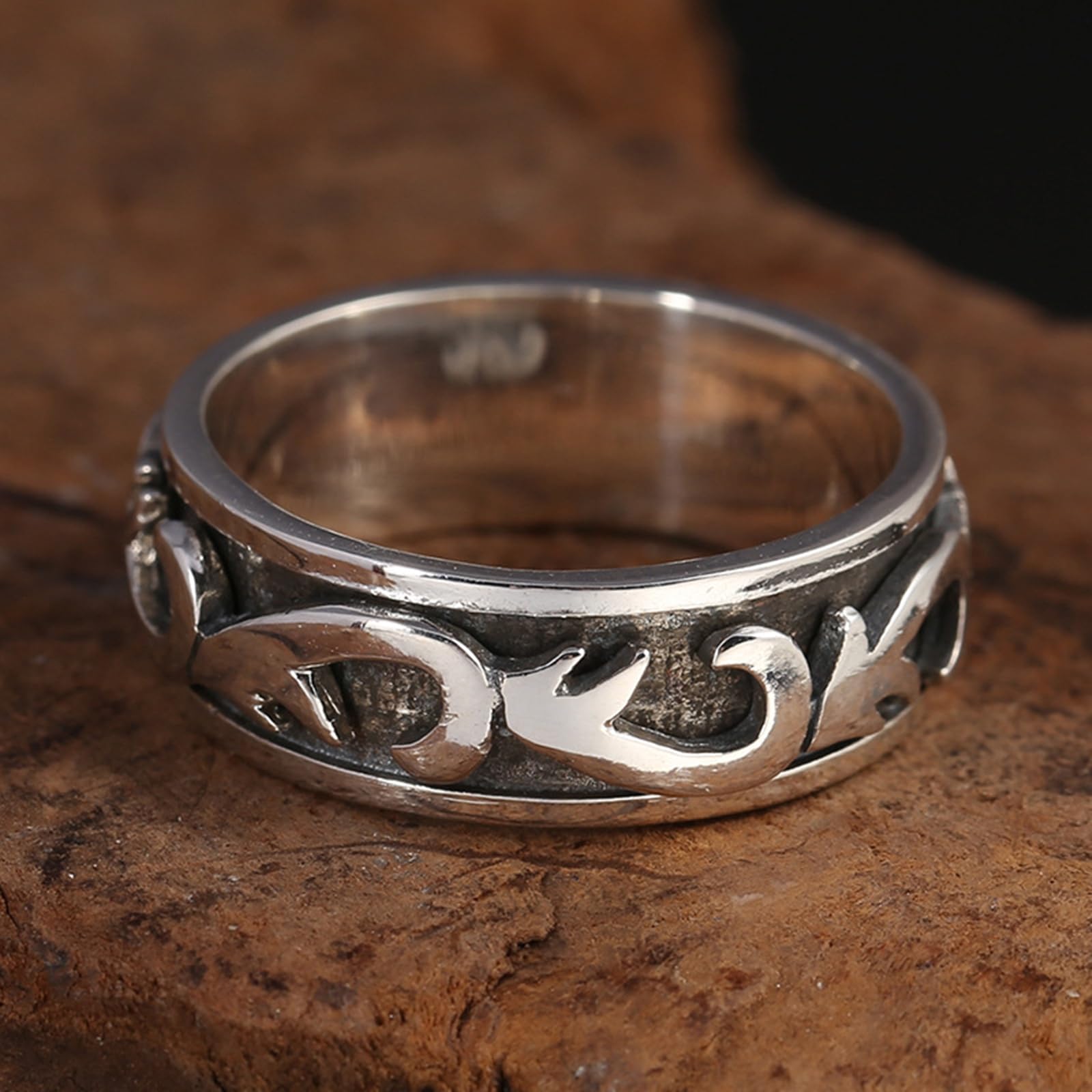 Bague en Argent 925 pour Homme Anti Stress