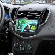 5Ghz WiFi [2G+64G] Android 15 Car Radio for Chevrolet Chevy Trax 2014 2015 2016 Car Stereo with Wireless Carplay/Android Auto, 9 Inch HD Touch Screen with GPS Bluetooth FM/RDS EQ SWC Backup Camera MIC