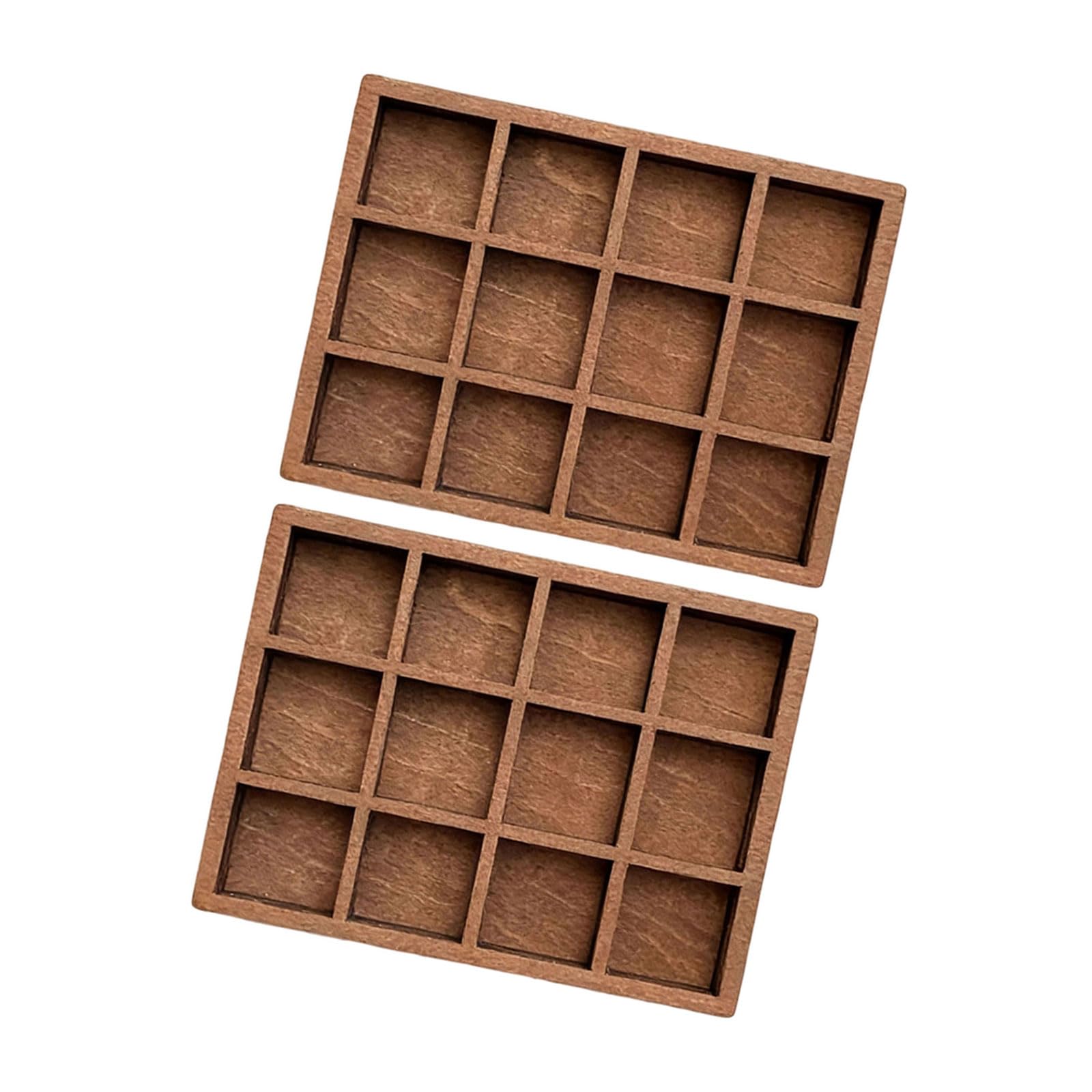 JSGHGDF Sturdy Wooden Tray for Crystals and Collectibles Featuring Compact Design Mineral Collection Storage Box