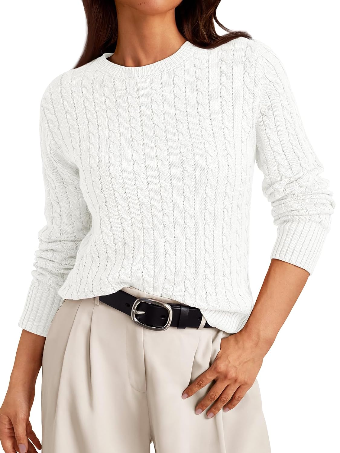 LILLUSORY Lightweight Cable Knit Sweater - Image 10