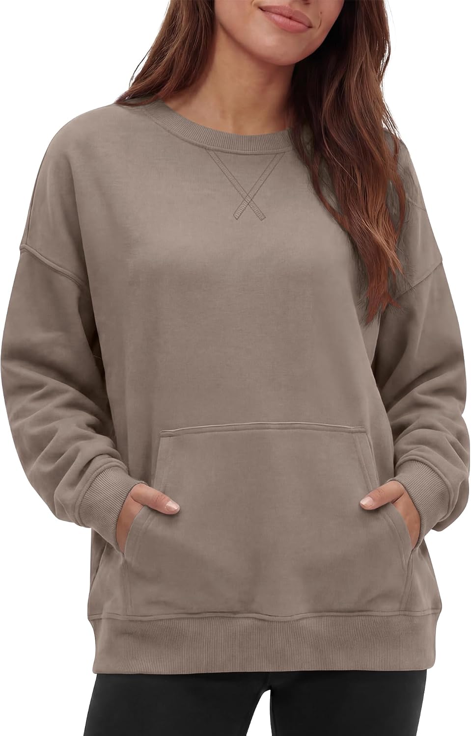 Gacaky Sweatshirt for Women Oversized Casual Crewneck Sweaters Hoodies Comfy Fall Pullover Tops Fashion Outfits Clothes