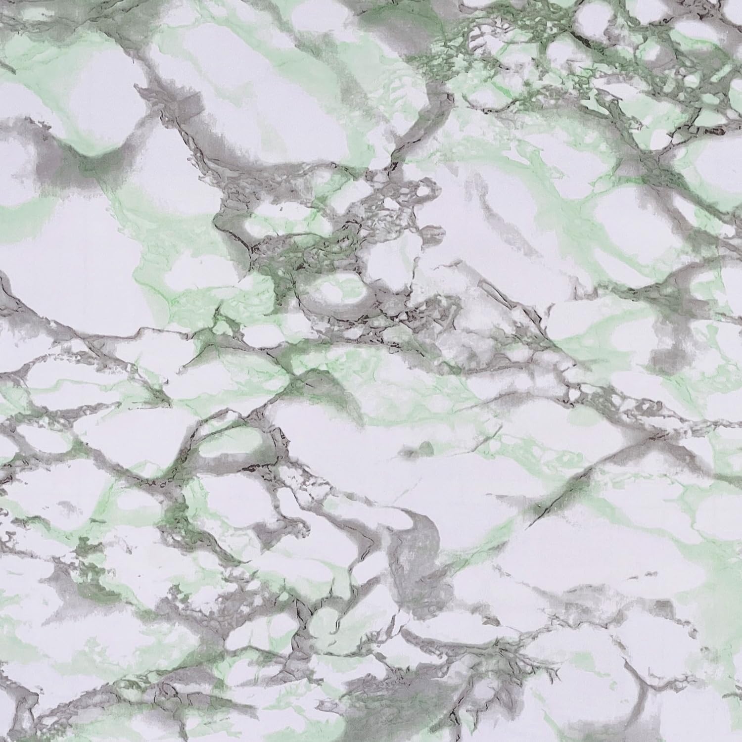 19.68ft Roll Green Marble Self-Adhesive Shelf Liners for Kitchen Cabinets Renter Friendly Countertop Cover Waterproof Vinyl Furniture Wall Decor Paper (M-236.2x17.7 Inch)