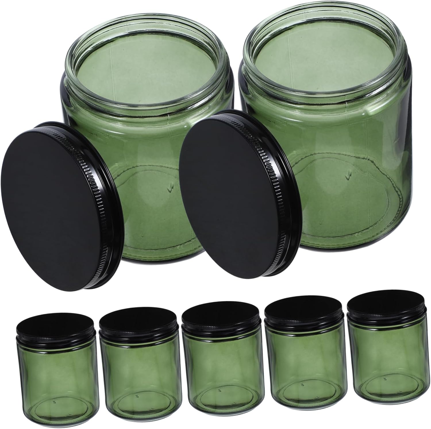 12pcs Candle Holders Sealed Lids Empty Jars for Soy Candles Diy Projects