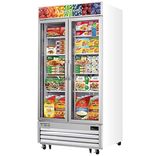 EMGF36 Merchandising Freezer 2 Puertas de Vidrio, 115v, NSF - 36 pies cúbicos