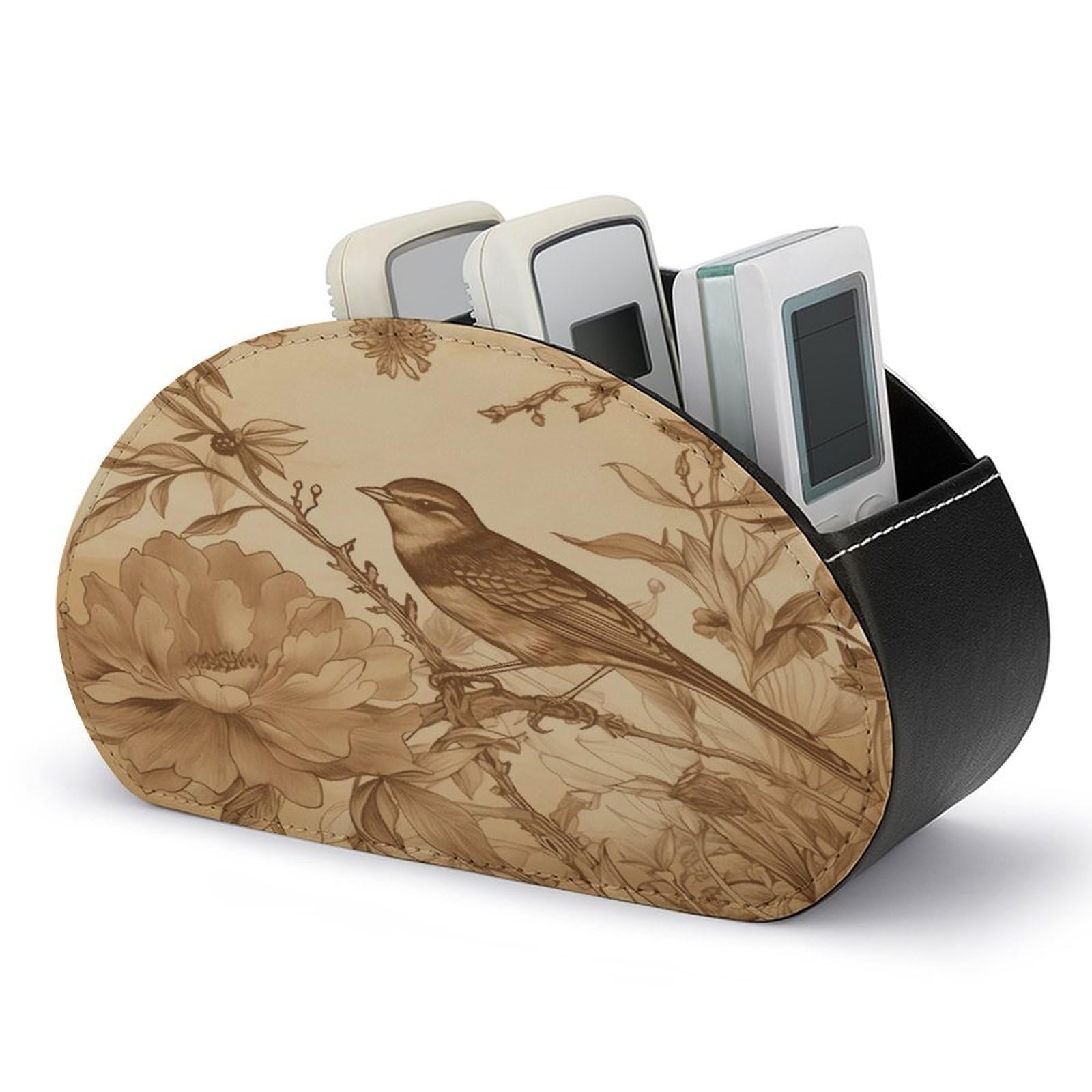 Btcowzrv Style A Bird In The Field Remote Control Holder With 5 Compartments