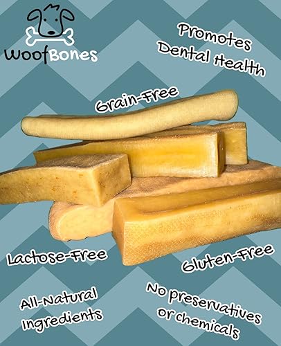 Miniatura 2 de Masticables prémium de queso de yak para perros del Himalaya, totalmente naturales, sin gluten, sin granos, sin lactosa, masticables de yak de larga