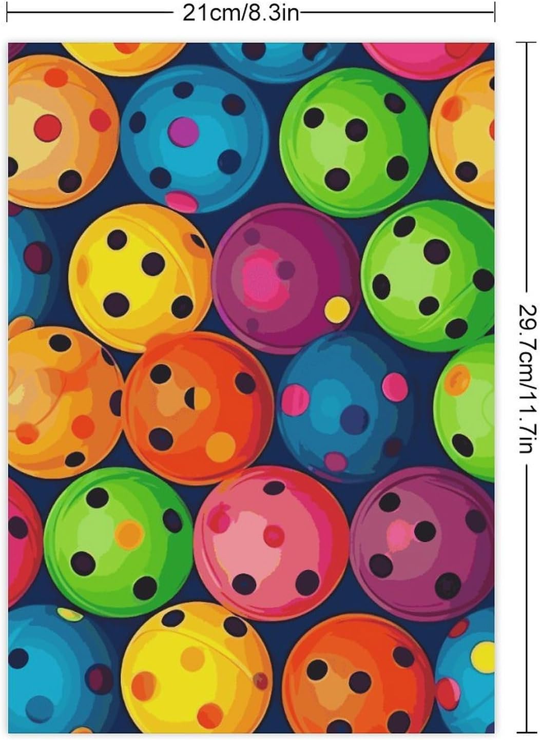 Cute Stickers Waterproof Funny Balls Colors Pattern Stickers for Water Bottles Laptop Decor