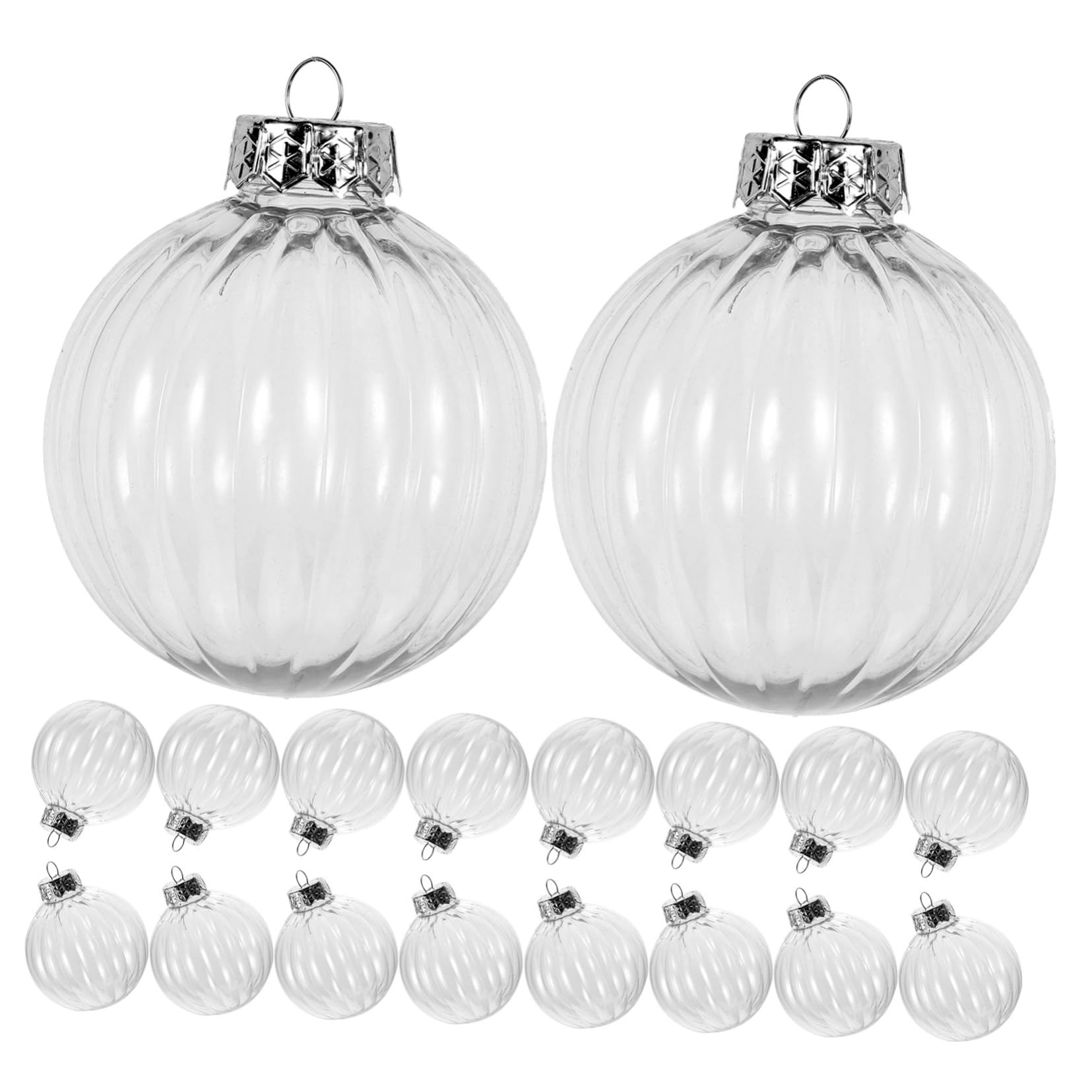 Alipis 20 Piezas Regalos De Decoración Navideña Adorno Navideño De Bolas Transparentes Bolas Irrompibles para Árbol De Navidad Decoración Navideña