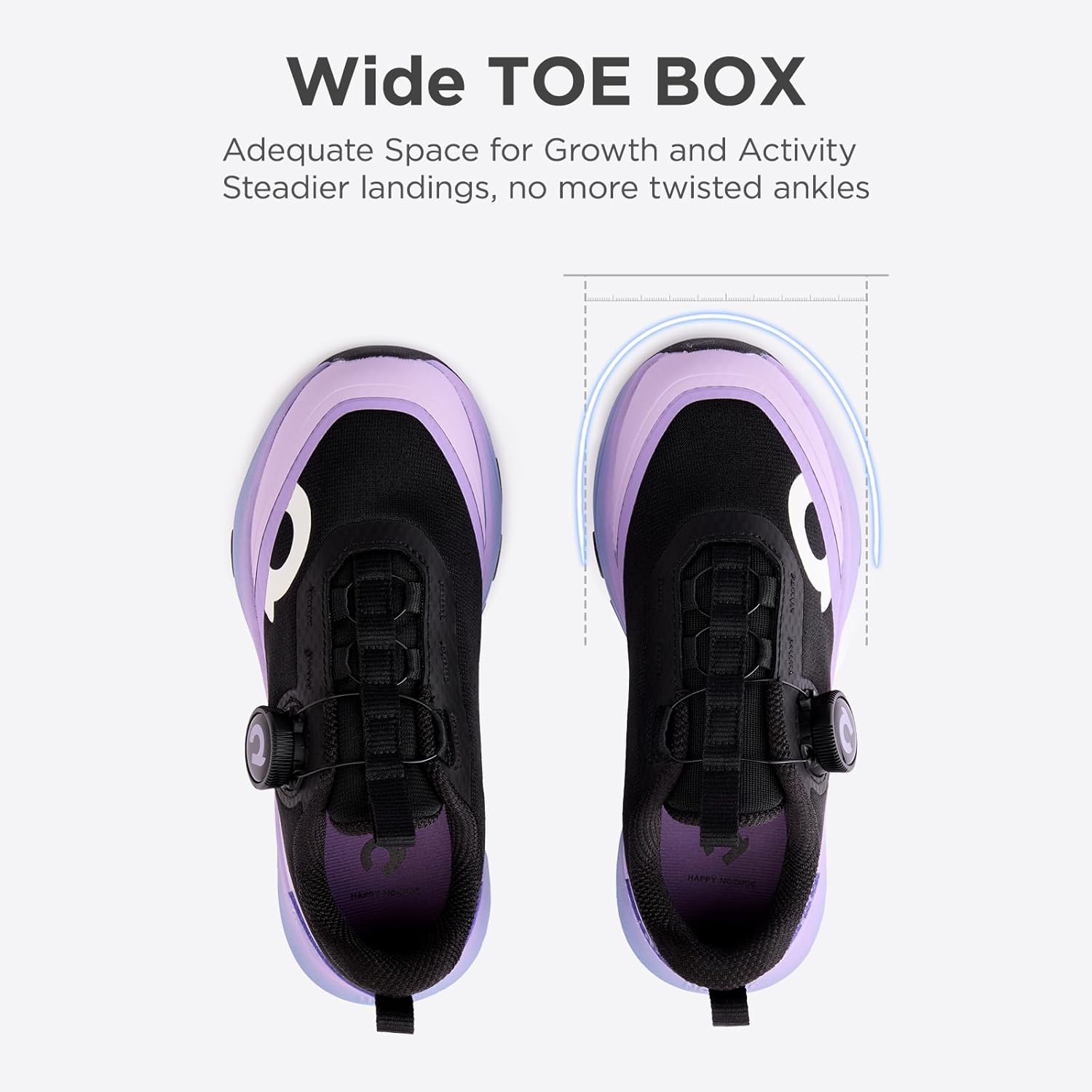 HAPPY NOCNOC All‑MAX Kids Shoes, Boys Girls 3‑Layer Durable Breathable Mesh Running Sneakers, High‑Rebound Cushion Athletic Casual Shoes for Sports & School - Image 6