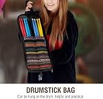 Portable Drumstick Bag Case Folk Style Drum Stick Holder Bag Drumsticks Accessories Carrying Handbag with Handle