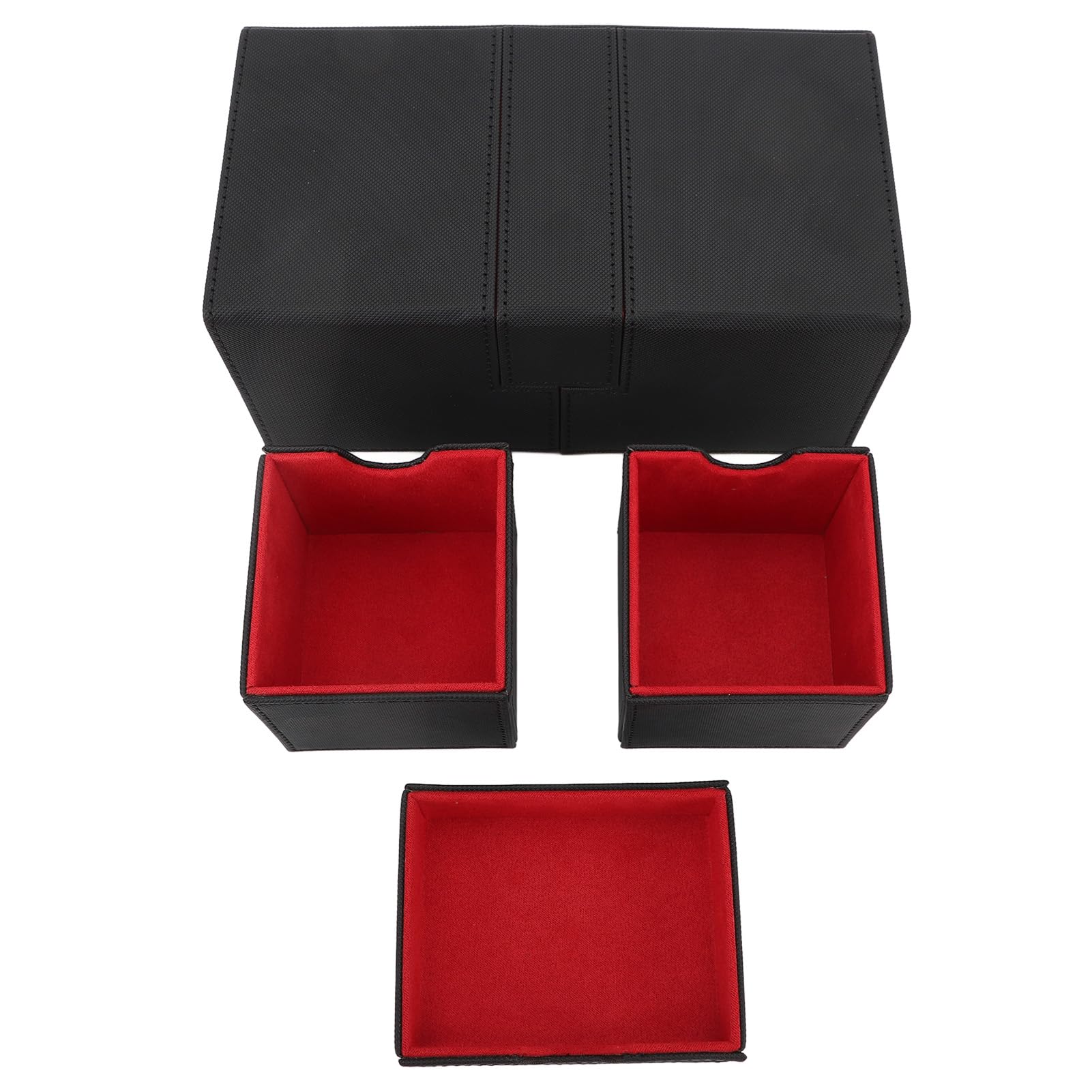 Scatola Porta Mazzi di Carte, Scatola Porta Mazzi di Carte Multifunzionale in Pelle PU di Grande capacità, PUò Contenere più di 200 Carte (#1)