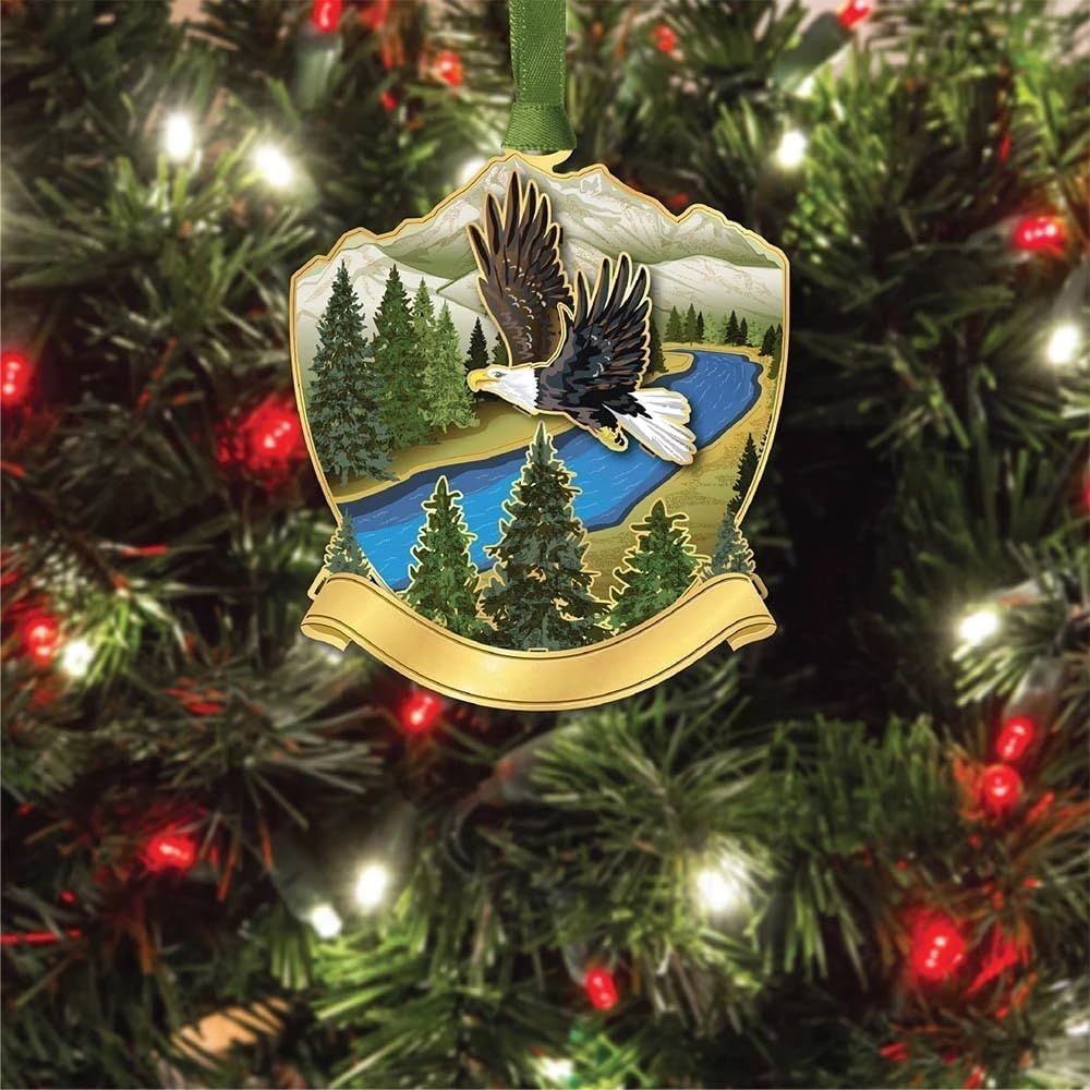 Beacon Design Eagle in Flight Namedrop Ornament, 2.9-Inch, Multicolor - Image 3