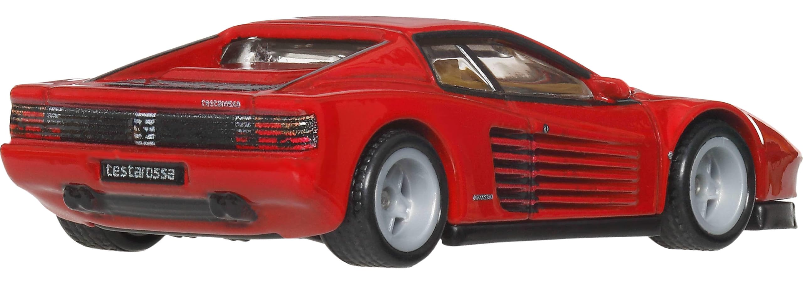 Hot Wheels Testarossa, Coche de Juguete Premium a Escala 1:64, con neumáticos Real Riders y Carrocería y Chasis Metal/Metal, JKF00