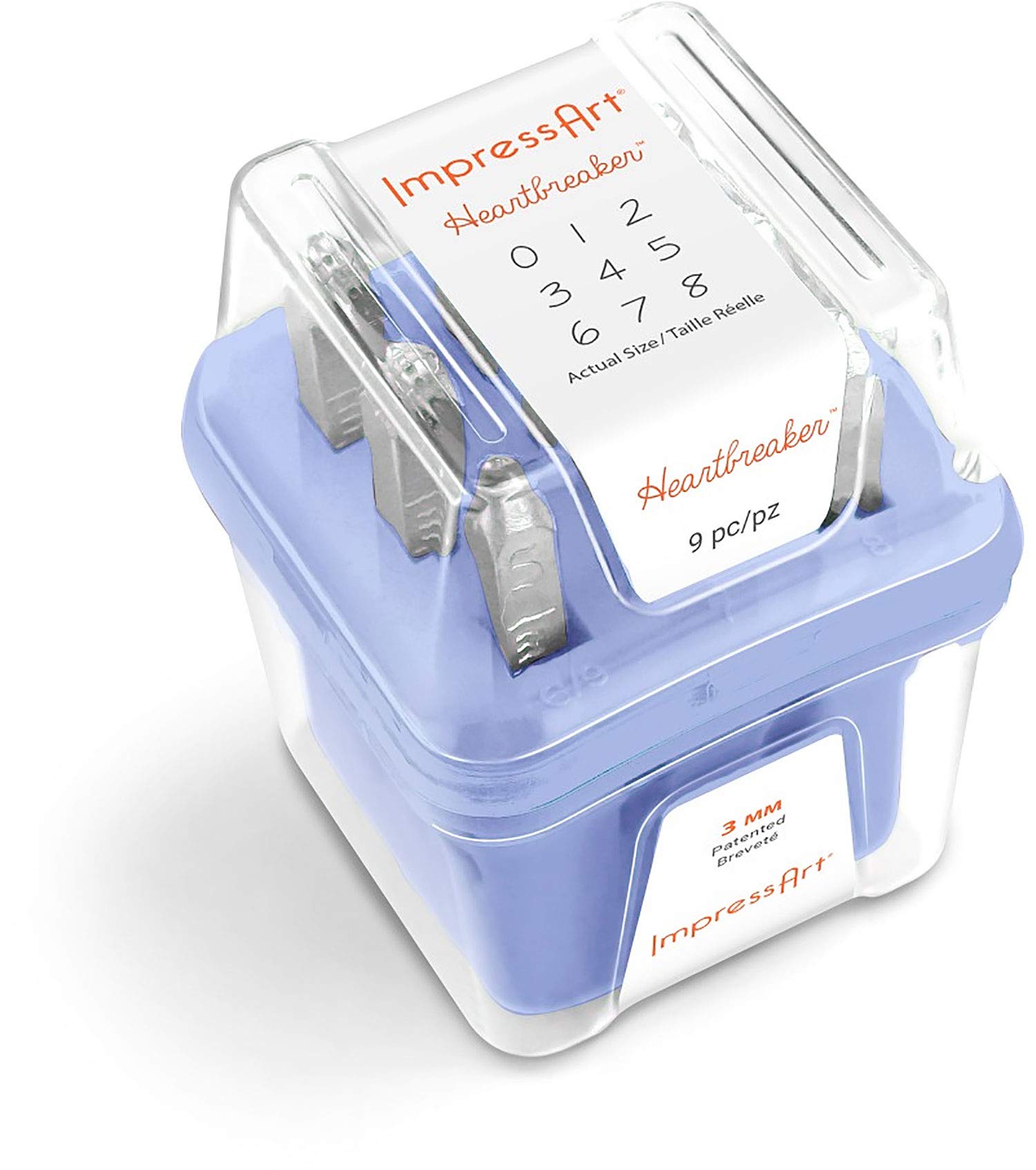 ImpressArt Heartbreaker Numbers Metal Stamp Set