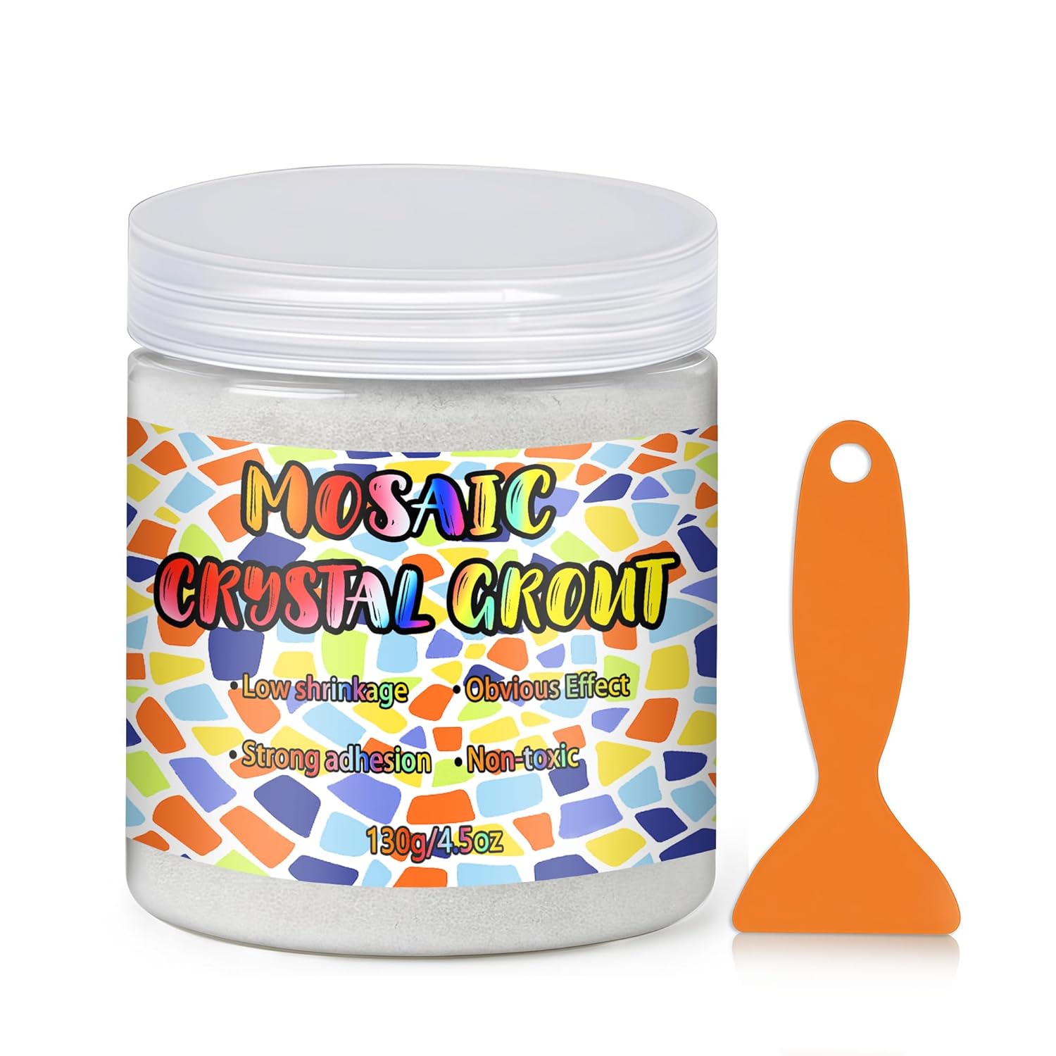 Mosaic Crystal Grout, Mosaics Tile Tools, Mosaic Tile Accessories, Essential for Handmade Grouting and Perfect for DIY Craft Projects (4.5oz)