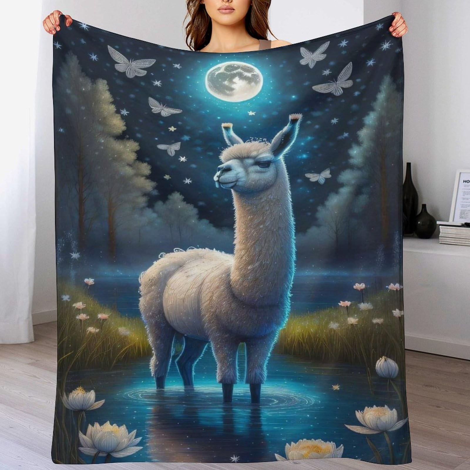 Couverture alpaga chaude flannel contre le froid lit canapé lavable