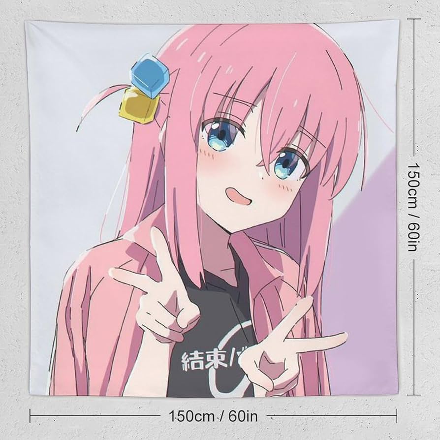 R*i様 後藤ひとり バスタオル タペストリー ぼっち・ざ・ろっく！ 描き下ろし 後藤ひとり 100cmタペストリー
