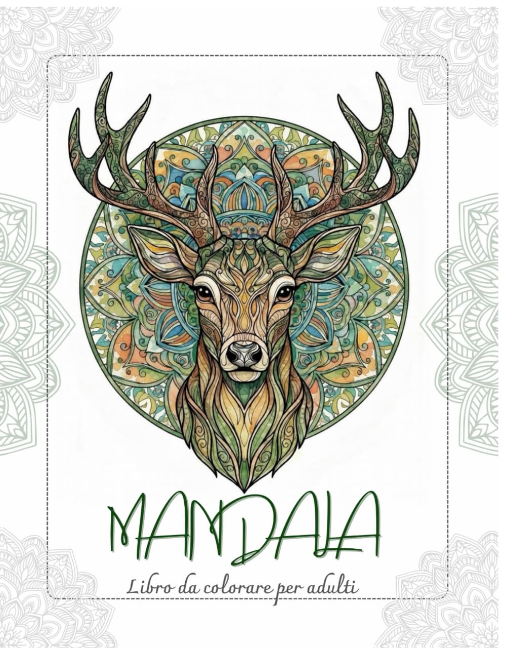 MANDALA - Libro da colorare per adulti: 50 meravigliosi disegni di animali da colorare in stile mandala.