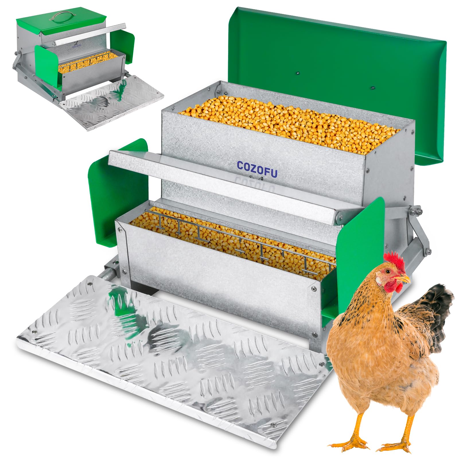 COZOFU Automatic Chicken Feeder 25lb