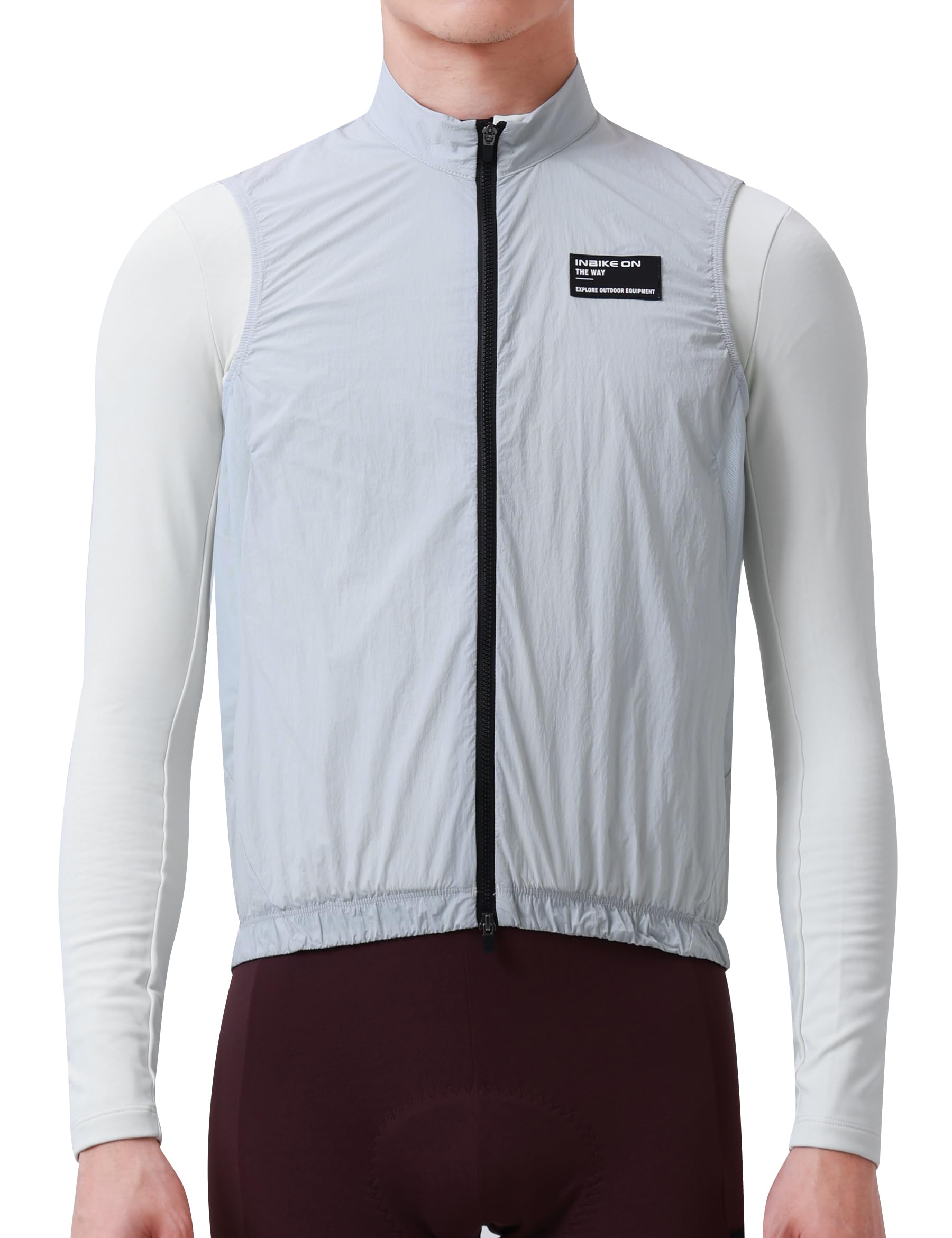INBIKE Gilet de Cyclisme Coupe-vent Homme Léger Veste Velo Sans Manches Respirant