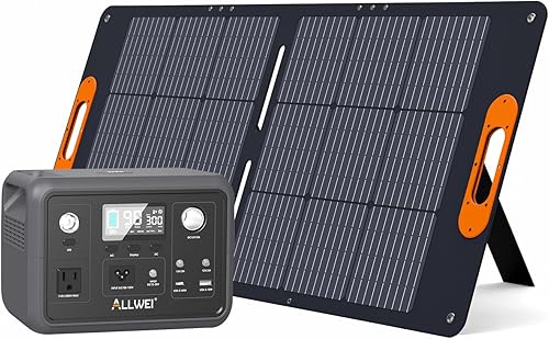 Miniatura 12 de ALLWEI LiFePO4 - Estación de energía portátil de 1200 W, generador solar de 1008 Wh con modo UPS, carga rápida de 1.5 horas, 4 salidas de CA