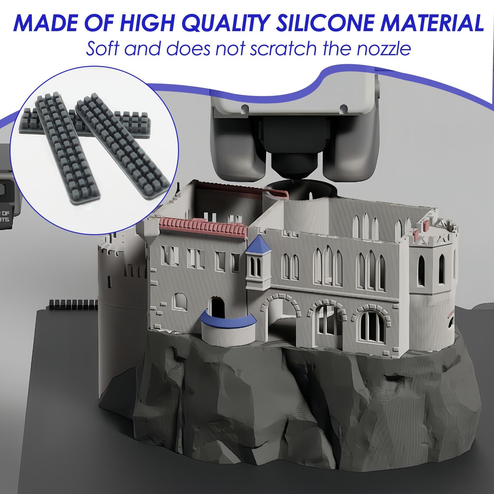 Bambulab A1 Lot De 4 Mini Brosses En Silicone Pour Imprimante 3D Bambu Lab A1 Mini - Nettoyage Buse Accessoire Imprimante 3d Entretien