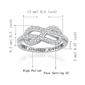 Amazon.com: Infinity Knot Mother Daughter Ring - 925