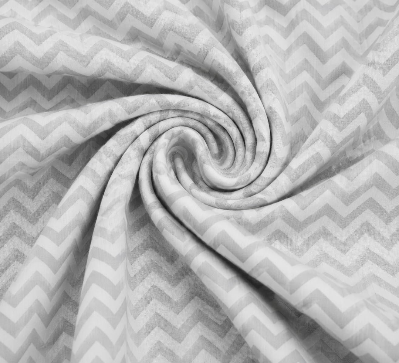 Abstract Jersey Cotton Knit Cradle Sheets - Ultra Soft Cradle Sheets Fitted 18" x 36" for Boys Girls Baby - Universal - Snug Fitted 6" Deep Pocket - Cotton - 18"x36" (Zigzag Grey)