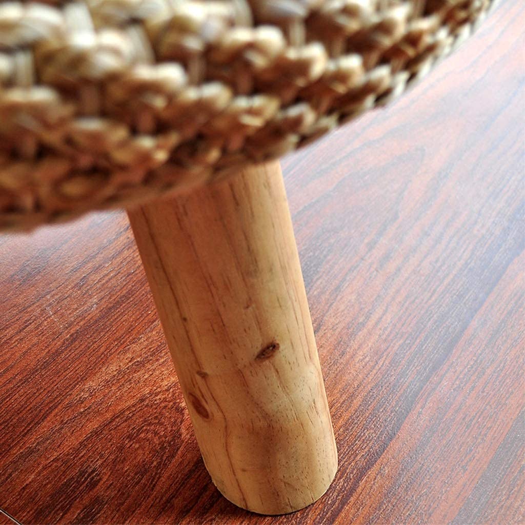 Stolik kawowy stylowy tatami herbata rattanowa trawa okno japoński styl osobowość herbata sztuka nordycka drewno balkon kawa (rozmiar: 50 x 50 x 30 cm)