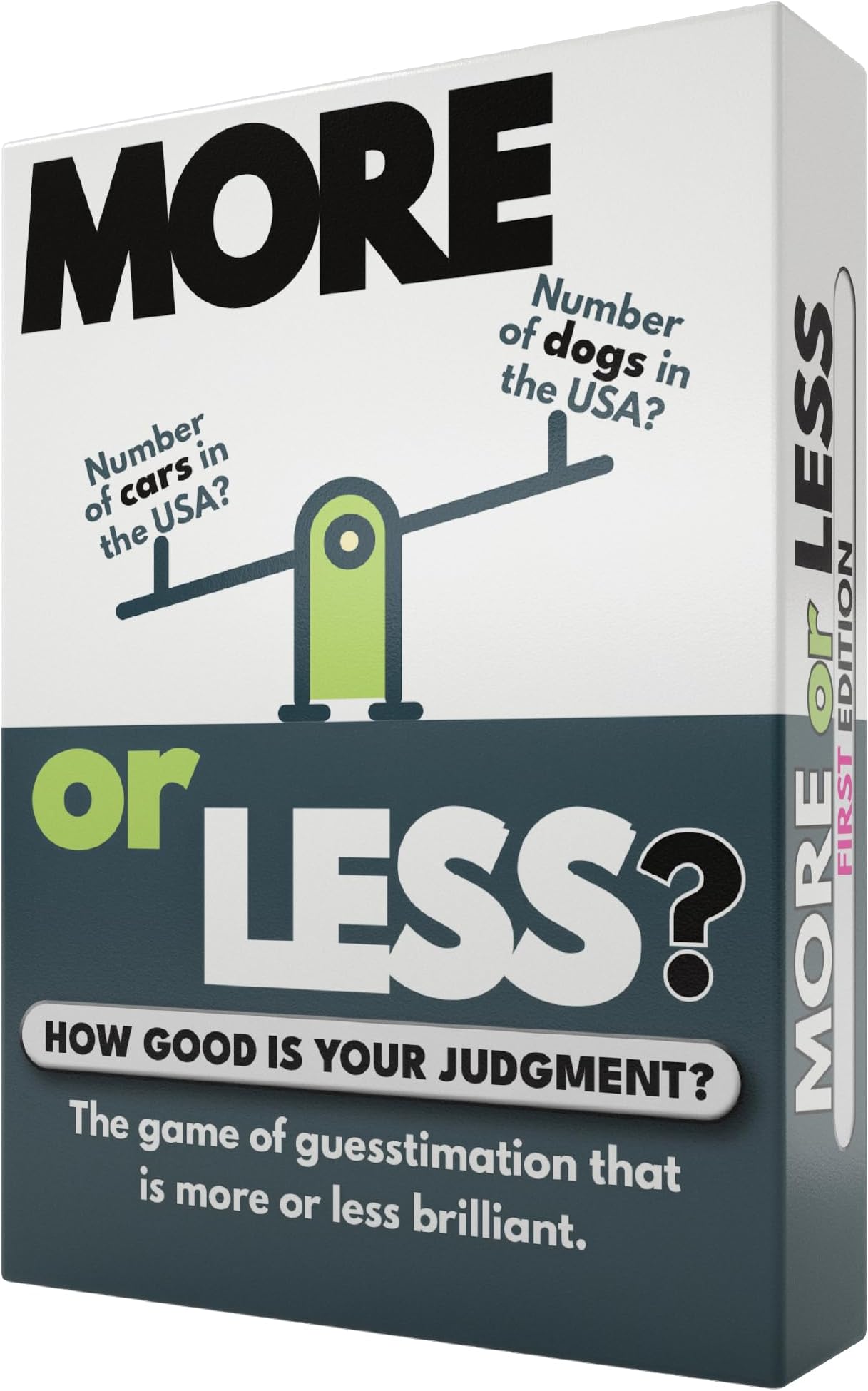 More or Less Card Game - Board Games for Adults & Teens | Age 12+