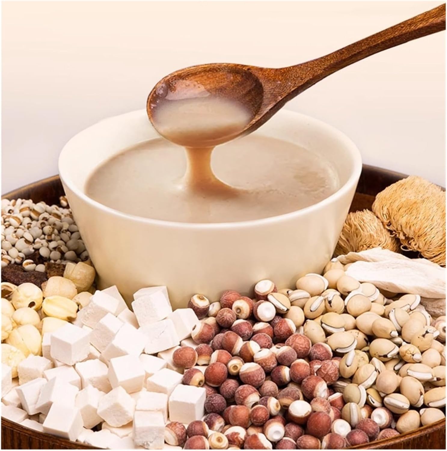 Eight Treasures Powder 400g Instant Breakfast Drink Traditional Eight-Flavor Grain Powder, Fine and Easy to Prepare(2pcs)