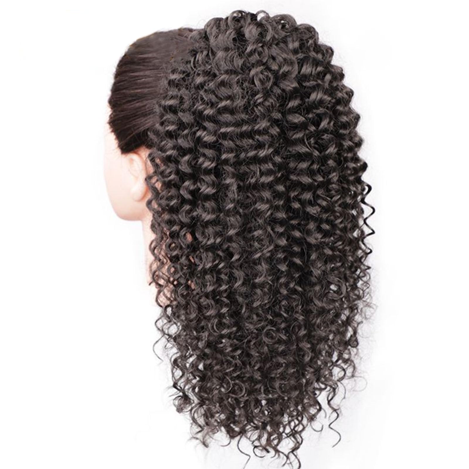 Aiokrtse Curly Ponytail Extension Synthetic Hair Curly Drawstring Ponytail Hair Pieces for Women 14 inches #4 Colour - Image 3
