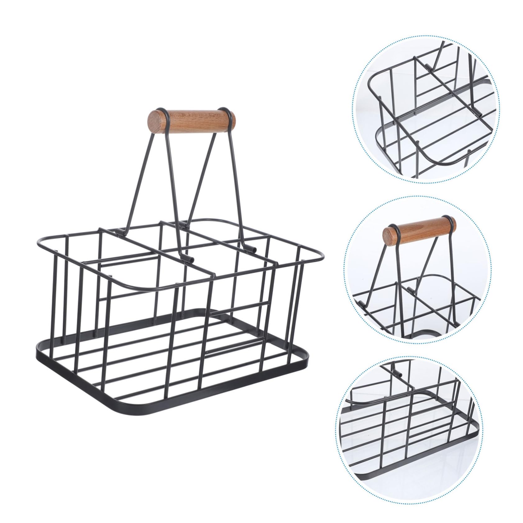 Cabilock 1 Pc Estante De Cerveza Portátil Organizador De Botellas Celebración De Cerveza Condimento De Alambre Encimera Canasta De Cerveza Alimento Viajar Alambres Metalicos Familiar Hierro