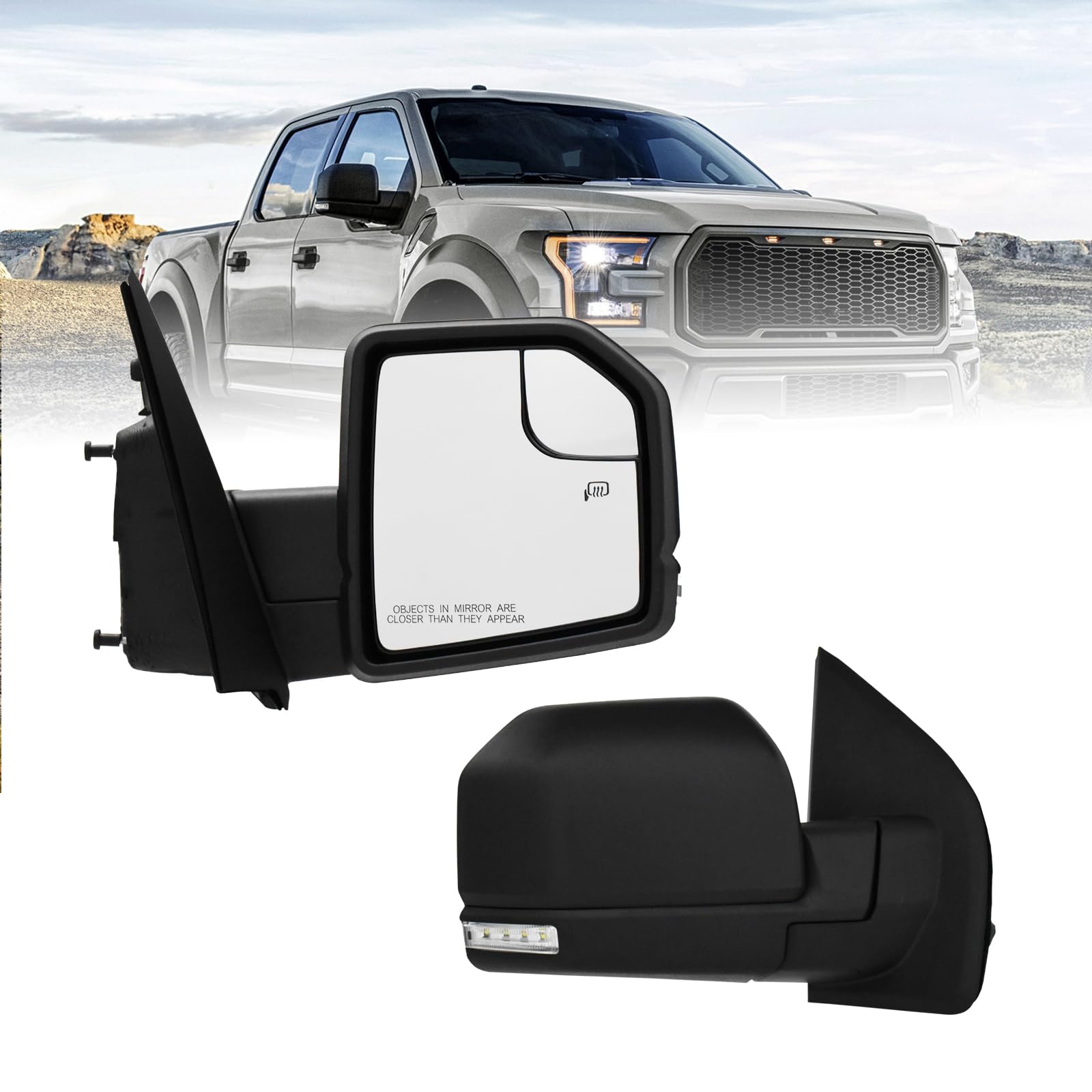 (9 Pins) Right Passenger Side Mirror For 2015-2020 Ford F150