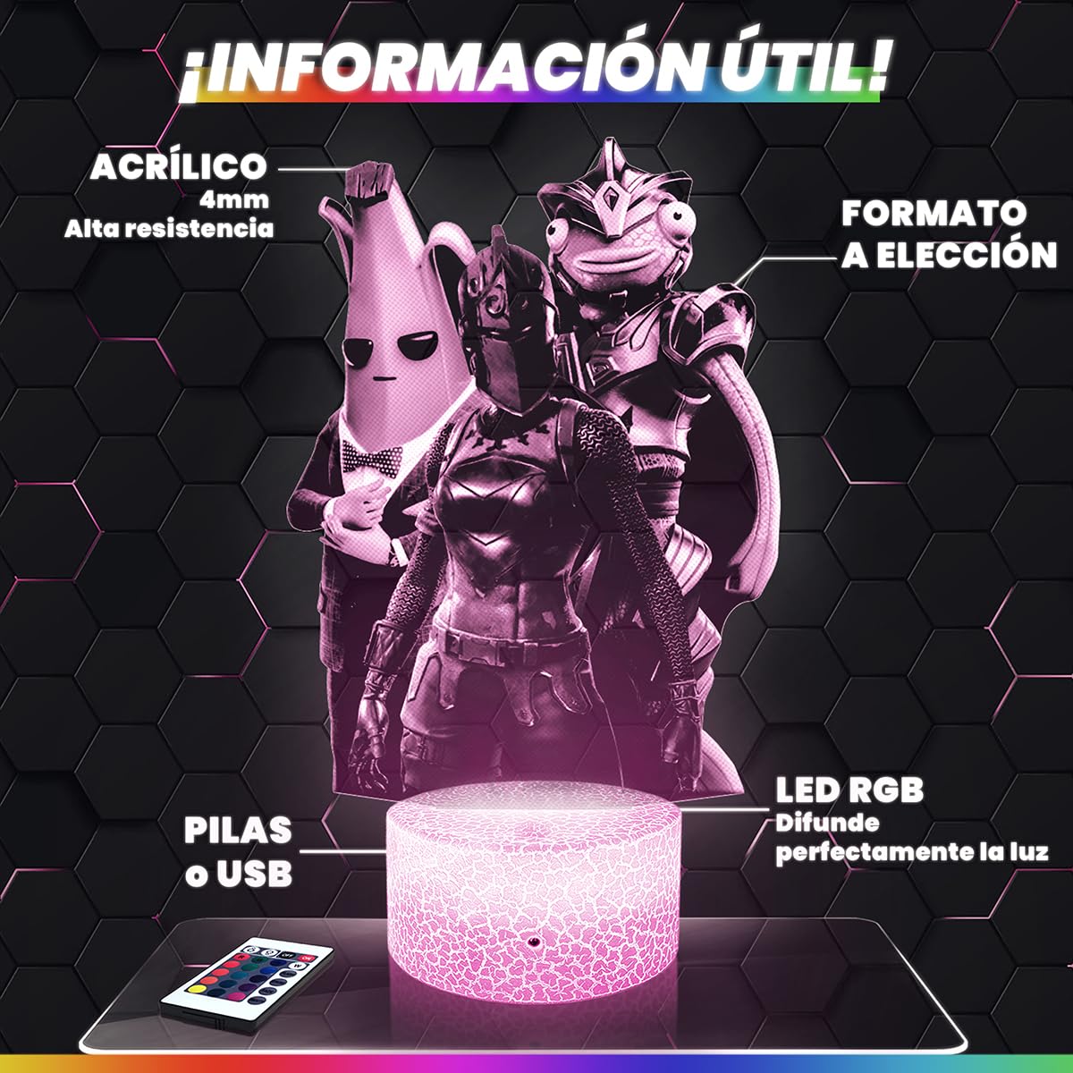 Lampephoto.fr - Lámpara 3D Final F Decoración Cuarto para Niños, Objeto de Videojuegos para Jugadores, Idea de Regalo, Lámpara de Noche, Idea de Regalo Original para Ado En Navidad, Merchandising TOP