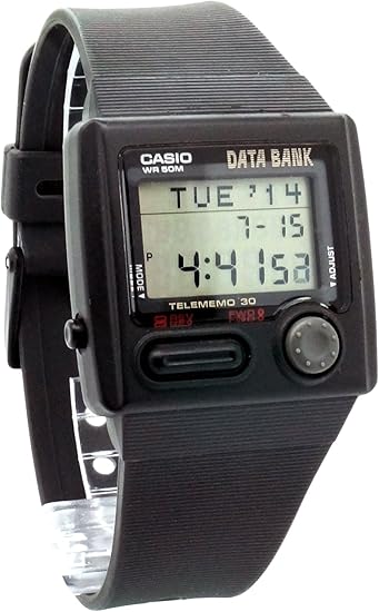 Casio Herren-Armbanduhr Data Bank Digital Quarz Kautschuk DB-33W :  Amazon.de: Uhren