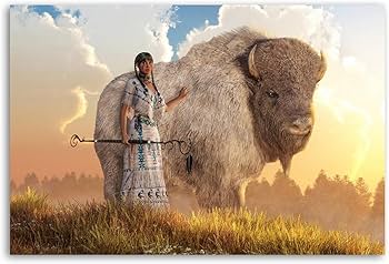 Amazon.co.jp: ネイティブアメリカン ホワイトバッファローウーマン
