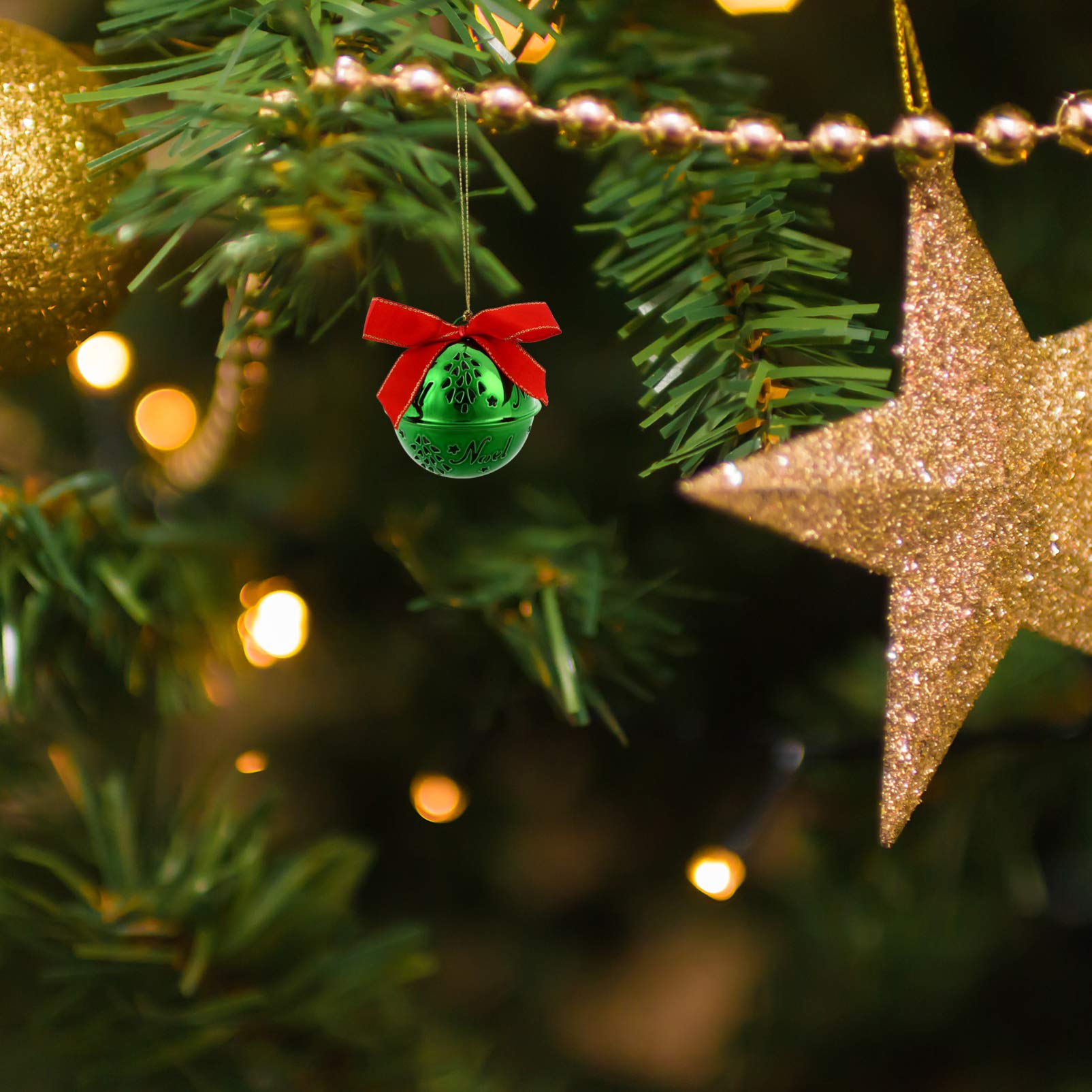 Cabilock 12pezzi Campane Di Natale Da Appendere Forma Di Campanella Ornamento Natalizio Da Appendere All Albero Di Natale Decorazione Da Per Casa