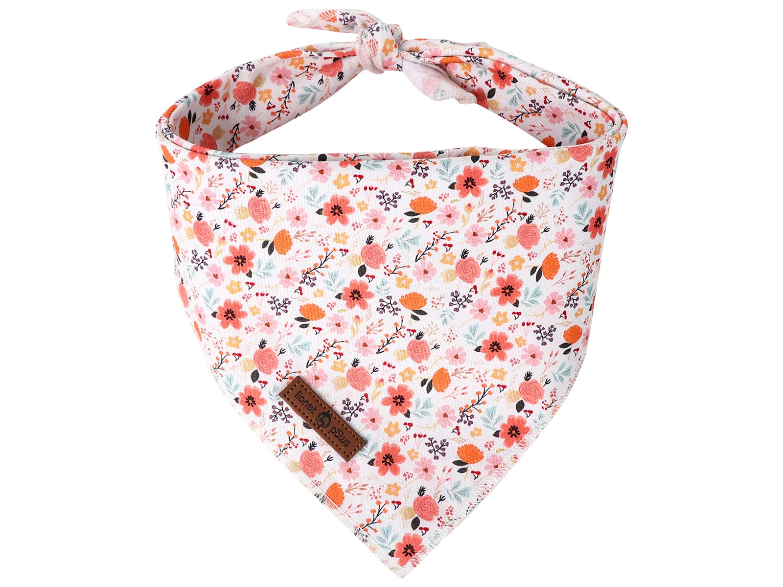 Lionet Paws Cotton Dog Bandanas,Coreopsis Comfortable Dog Triangle Bibs Scarf Washable Dog Kerchief,Birthday Scarves for Small Medium Dogs Pets — image 1