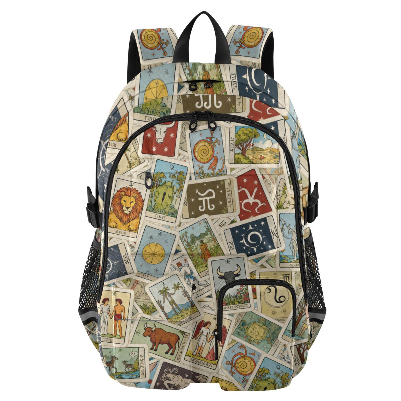 Mochilas para laptop de tarot retro ideales para el trabajo y uso casual 8