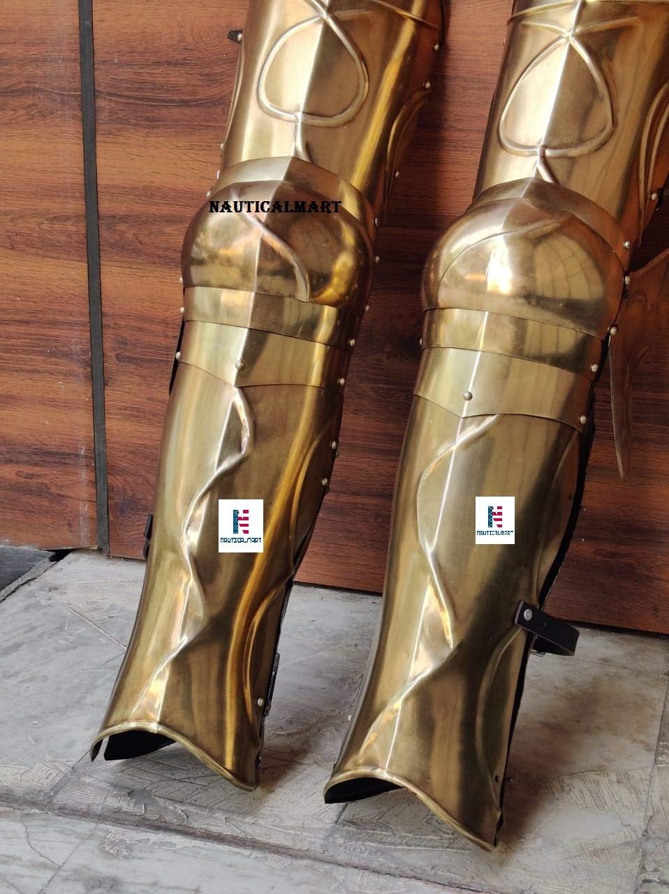Nautical-Mart Gothic Leg Guard - Thigh and Knee - Armor Set (Leg Armor)