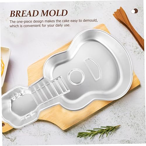 Miniatura 6 de BESTonZON Molde creativo para tostadas, cortador de galletas para ukelele de guitarra, herramienta de aluminio para hornear pasteles de 16.9