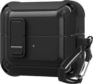 CROSSVOLT Compatible for Samsung Galaxy Buds 3 Pro (2024) & Galaxy Buds 3 & Galaxy Buds 3 FE (2025) Case, Carabiner Includ...