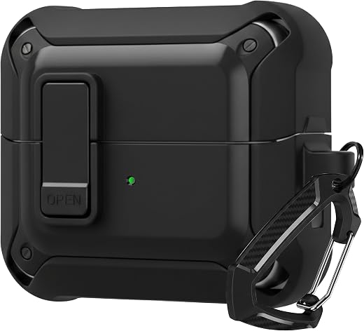 CROSSVOLT Compatible for Samsung Galaxy Buds 3 Pro (2024) &amp; Galaxy Buds 3 &amp; Galaxy Buds 3 FE (2025) Case, Carabiner Includ...